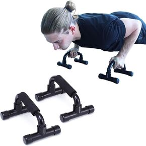 Skelcore Push Up Bars Strength Trainer - Push Up Handles for Floor Workouts with Ergonomic Non-Slip Comfort Foam Grip Handles for Home Fitness Training - Chest exerciser for Men and Women