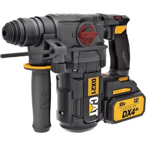 Caterpillar Cat® 18V 1 FOR ALL 1" Cordless Rotary Hammer Drill with Brushless Motor and Two Batteries - DX21