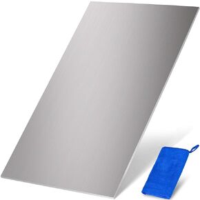 6061 Extra Thick Aluminum Sheet - 12 Inch x 12 Inch x ¼ Inch - Flat Plain Plate Panel Aluminium Metal Sheets Finely Polished and Deburred