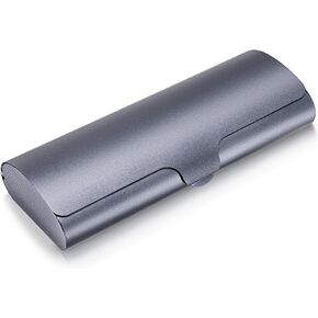 Hifot Aluminium Glasses Case, Slim Reading Glasses Case, Portable Travel Metal Eyeglass Spectacles Protection Hard Shell Case