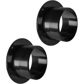 POWERTEC 70126-P2 Inlet Flange, 4 Inch OD Dust Collection Ducting Connector, 2 PK