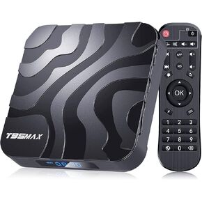 Android TV Box 2024, T95MAX Android TV Box 12.0 4GB RAM 32GB ROM 6K 4K TV Box, TV Box Android H618 Chip Quad-core Cortex-A53 2.4G/5G Wi-Fi Bluetooth 4.0 USB 100M Ethernet Android Box