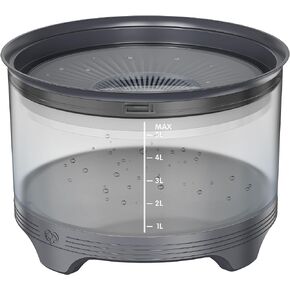 UPSKY 5.5L Dog Water Bowl,186oz Large Capacity No Spill Water Bowl for Dogs, Splash Proof Slow Water Feeder with Heightened Base, Anti-Slip Slow Drinking Pet Water Bowl for Messy Drinkers