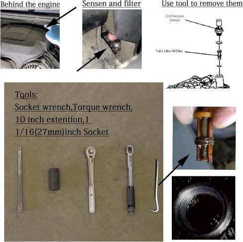 12673134 917143 926041 JCCGLOBAL Engine Oil Pressure Sensor switch sending unit with screen filter compatible with GM Chevy Avalanche Camaro Express Impala Tahoe GMC Buick Cadillac Hummer Pontiac Saab in Saudi Arabia