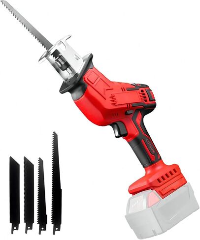 منشار ترددي لاسلكي لبطارية ميلووكي m18 18 فولت بحد أقصى، محرك بدون فرشاة، سرعة متغيرة 0-3500 SPM، تغيير الشفرة بدون أدوات، منشار ريسيبرو مع 4 شفرات منشار لقطع الخشب/المعادن (أداة فقط) in Kuwait