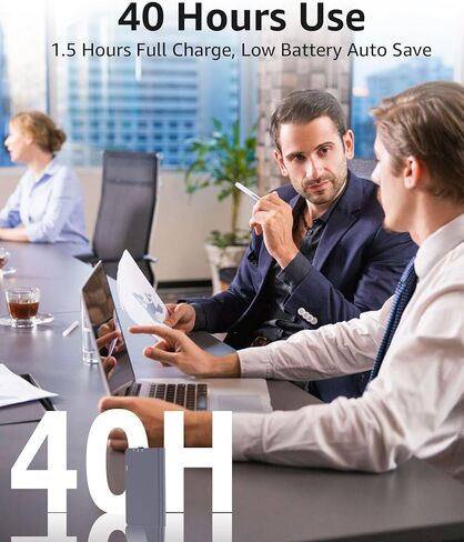 مسجل صوت رقمي مغناطيسي 64 جيجا (768 ساعة) - أجهزة تسجيل صغيرة، مسجل صوتي محمول مع تشغيل للمحاضرات والمقابلات والاجتماعات، قابل لإعادة الشحن، وتقليل الضوضاء in Kuwait