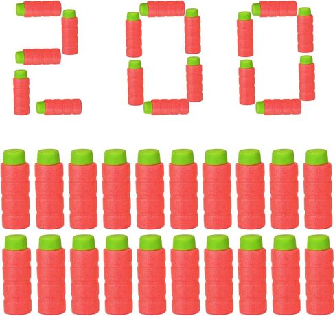 200pcs Half-Length Soft Darts Compatible with Dart Zone, Adventure, Nerf, Worker - for Foam Dart Blasters & Toy Guns Accurate Bamboo 1.2g 14+ in Saudi Arabia
