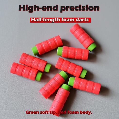 200pcs Half-Length Soft Darts Compatible with Dart Zone, Adventure, Nerf, Worker - for Foam Dart Blasters & Toy Guns Accurate Bamboo 1.2g 14+ in Saudi Arabia