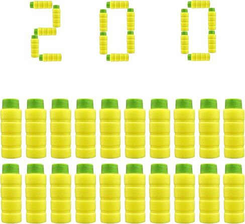 200pcs Half-Length Soft Darts Compatible with Dart Zone, Adventure, Nerf, Worker - for Foam Dart Blasters & Toy Guns Accurate Bamboo 1.2g 14+ in Saudi Arabia