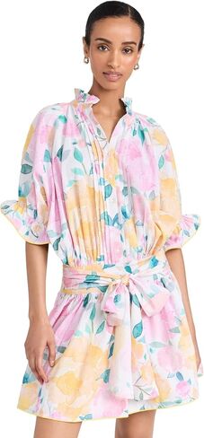 Juliet Dunn Women's Linen Look Blouson Dress in Saudi Arabia