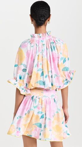 Juliet Dunn Women's Linen Look Blouson Dress in Saudi Arabia