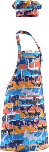 مجموعة هدايا مريلة وقبعة الشيف للأطفال من Dapper&Doll - مقاسات الأطفال الصغار والأطفال - لطيفة وممتعة للغاية in Saudi Arabia