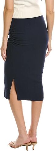 Michael Stars Women's Rae Ribbed Skirt - High Waist, Midi Length in Saudi Arabia