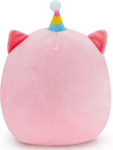 FAFVBING 9 inch Birthday Plush Pillow, Soft Plush Toy, Cute Pink Stuffed Animal, Home Room Decoration, Birthday Gift for Kids Toddlers (Cat Cap) in Saudi Arabia