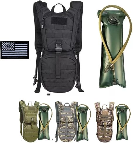 GETORIUM Tactical Hydration Backpack with 3L TPU Water Military Backpack Men Women for Extended Outdoor Adventures Hiking, Cycling, Running Climbing, Hunting, Biking in Saudi Arabia