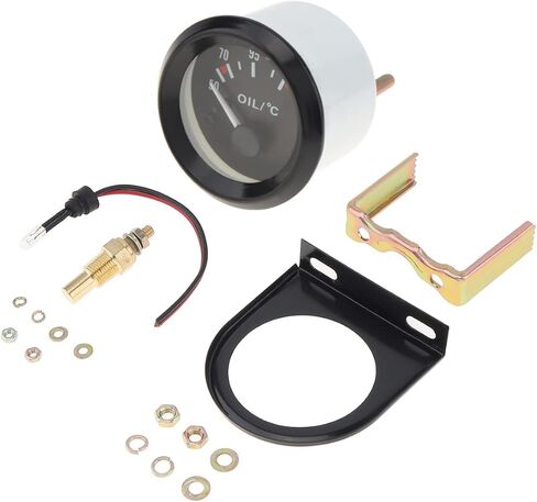 مقياس درجة حرارة الزيت DriSentri، 2 بوصة 52 مم LED سيارة كهربائية درجة حرارة الزيت مقياس درجة الحرارة مع مستشعر درجة الحرارة in Kuwait