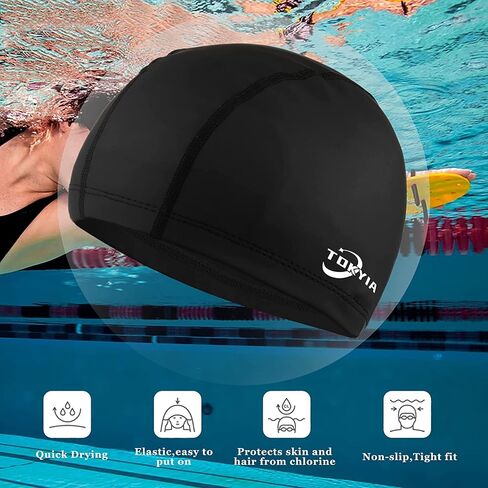 Swimming Caps Unisex Comfortable Fabric Lightweight Bathing Swim Cap Waterproof Swim Cap Bathing Caps for Long and Short Hair Swimming Cap for Boys and Girls Children in Saudi Arabia