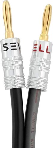 سلك مكبر صوت Silverback من Sewell مع مقابس Silverback Banana، 10 أقدام، 12 AWG، OFC، عدد 259 خصلة، منتهية in Kuwait