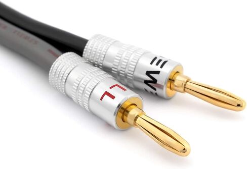 سلك مكبر صوت Silverback من Sewell مع مقابس Silverback Banana، 10 أقدام، 12 AWG، OFC، عدد 259 خصلة، منتهية in Kuwait