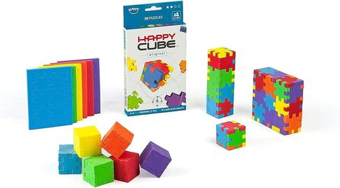 أحجية ثلاثية الأبعاد على شكل صندوق من الورق المقوى الأصلي HAPPY HCO300، عبوة من 6 قطع، 13x2,6x23 سم in Kuwait