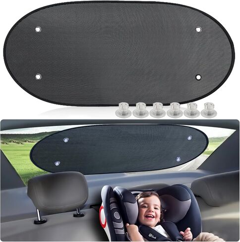 ZATOOTO Car Window Shades for Baby 4 Pack, Car Side Window Sun Shade Sun Blocker with Enhanced Suction Cups Protect Kids and Pets from Sun Glare and Heat in Kuwait