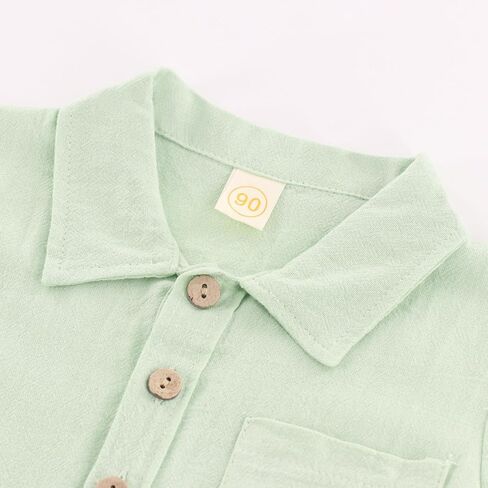POBIDOBY Linen Baby Clothes for Summer Vacation & Beach Hiking, Linen Short with Cotton Linen Top for Girls & Boys in Saudi Arabia