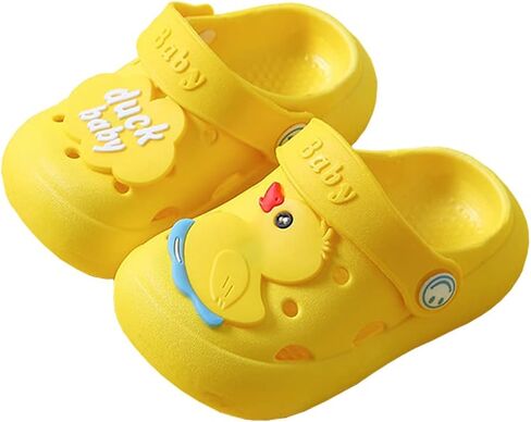 JUXI Toddler Clogs Girls Boys Clogs Garden Shoes Cartoon Slides Toddler Sandals Beach Kids Slippers in Saudi Arabia