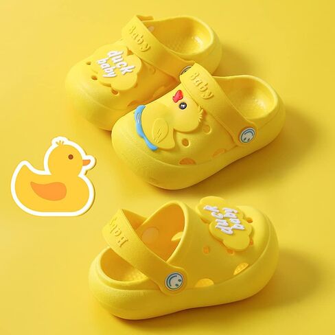 JUXI Toddler Clogs Girls Boys Clogs Garden Shoes Cartoon Slides Toddler Sandals Beach Kids Slippers in Saudi Arabia
