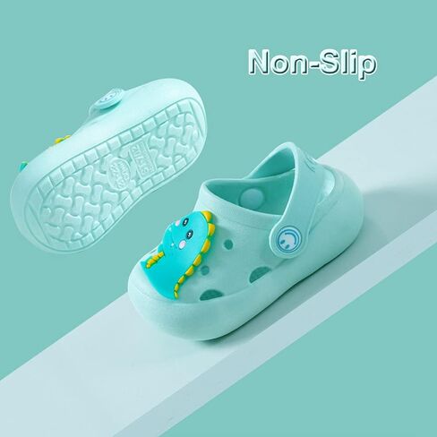 JUXI Toddler Clogs Girls Boys Clogs Garden Shoes Cartoon Slides Toddler Sandals Beach Kids Slippers in Saudi Arabia