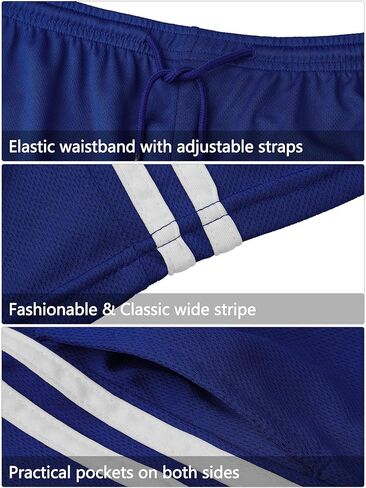 مجموعة من 6 شورتات شبكية للأولاد من ريسينتا، شورت كرة سلة شبكي رياضي للشباب مع جيوب، ملابس صيفية سريعة الجفاف in Kuwait