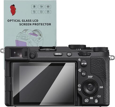 واقي شاشة زجاجي بصري من kakotopa لهاتف Sony A7CR، طبقة حماية لشاشة الكاميرا، صلابة 9H، رفيعة للغاية، شفافية عالية، مضاد لبصمات الأصابع ومضاد للخدش ومقاوم للماء in Saudi Arabia