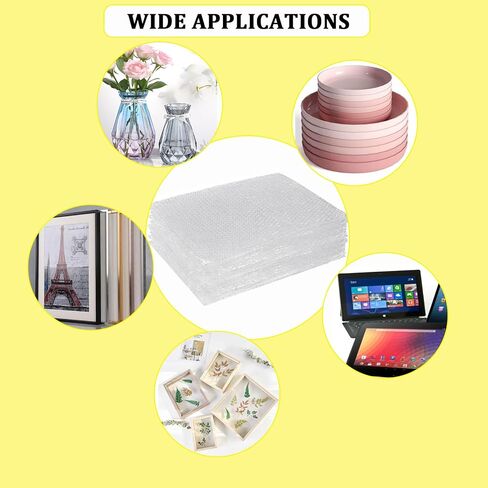 20Pack Clear Bubble Out Bag Pouches 14x18 inch, Bubble Pouches Wrap Bag Double Protection Shockproof Bubble Cushioning Wrap Bag for Packing, Shipping, Moving and Storage in Saudi Arabia
