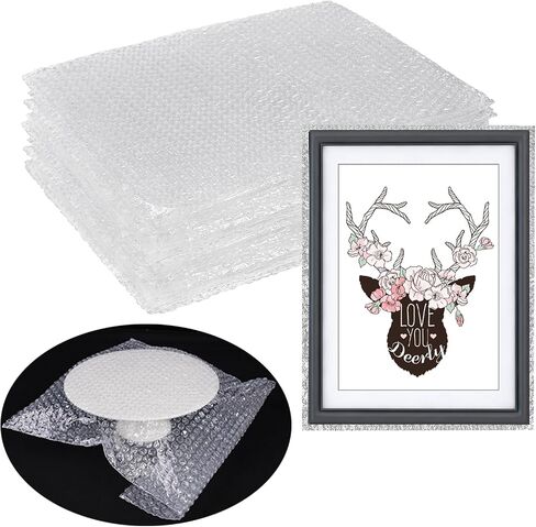20Pack Clear Bubble Out Bag Pouches 14x18 inch, Bubble Pouches Wrap Bag Double Protection Shockproof Bubble Cushioning Wrap Bag for Packing, Shipping, Moving and Storage in Saudi Arabia