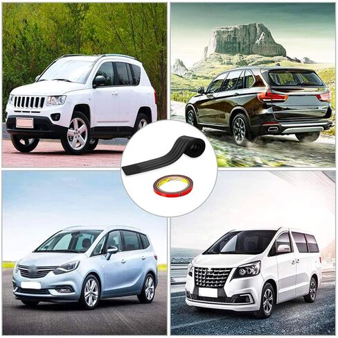 Abnaok المصد الخلفي حامي الحرس العالمي المطاط الأسود المقاوم للخدش باب الجذع حراس دخول ملحق غطاء الكسوة لسيارات الدفع الرباعي / السيارات (35.8 بوصة) in Kuwait