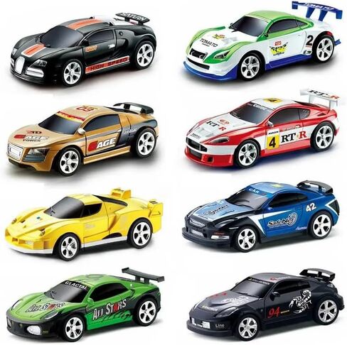 Mini RC 1:58 Scale Small Pocket Portable Micro Racing Car Can Miniature Coke Can Upgraded 2.4G Wireless Radio Remote Control for Multi-Users (Qty. 1 = 1 Can) (Red) in Saudi Arabia