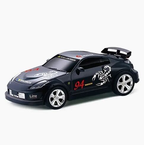 Mini RC 1:58 Scale Small Pocket Portable Micro Racing Car Can Miniature Coke Can Upgraded 2.4G Wireless Radio Remote Control for Multi-Users (Qty. 1 = 1 Can) (Red) in Saudi Arabia