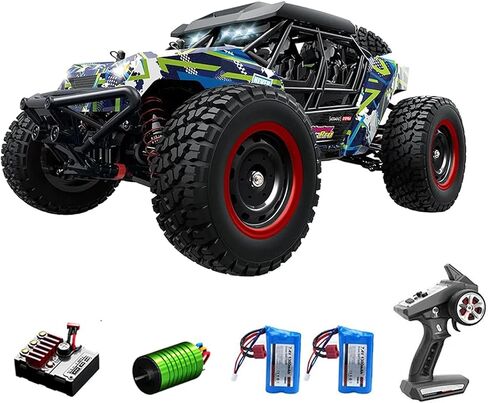 سيارة RC بدون فرشاة، 70 كم/ساعة، 16106 PRO، سيارة RC عالية السرعة، RTR، 1/16 4WD على الطرق الوعرة الانجراف بدون فرشاة RC شاحنة للبالغين باللون الأزرق in Saudi Arabia