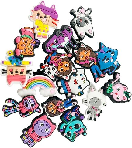 Roubeko 16Anime زخرفة الأحذية الكرتونية للسدادة، إكسسوارات ساحرة لطيفة لصالح حفلة الفتيات in Kuwait