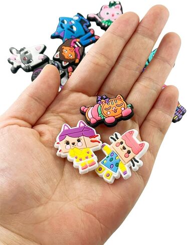 Roubeko 16Anime زخرفة الأحذية الكرتونية للسدادة، إكسسوارات ساحرة لطيفة لصالح حفلة الفتيات in Kuwait