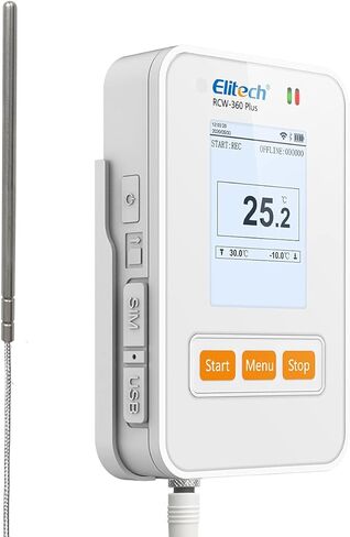 Elitech Temperature Data Logger Recorder Cloud Data Storage Ultra Low Temperature External Sensor WiFi Communication, RCW-360PW-TLE in Saudi Arabia