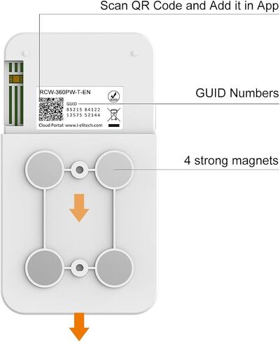 Elitech Temperature Data Logger Recorder Cloud Data Storage Ultra Low Temperature External Sensor WiFi Communication, RCW-360PW-TLE in Saudi Arabia