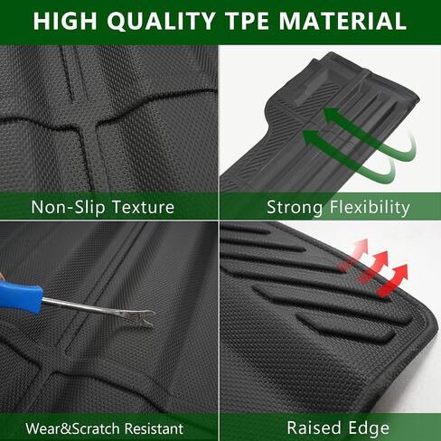 xipoqix Bed Mat Compatible with 2022 2023 2024 Nissan Frontier Truck Mat 5FT Bed TPE Material Cargo Mat Replacement for 2022 2023 2024 Nissan Frontier Accessories in Saudi Arabia