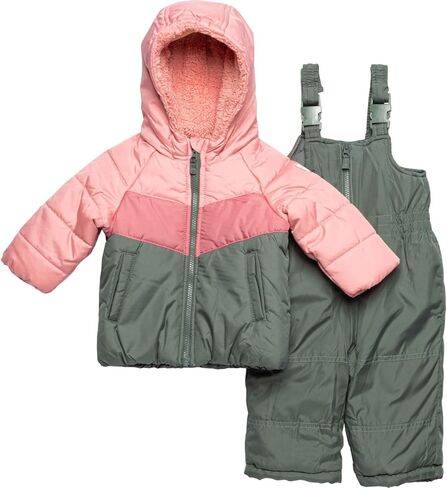 مجموعة ملابس سترة تزلج للفتيات من Osh Kosh وبدلة Snowbib Snowsuit in Saudi Arabia