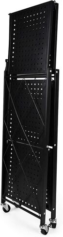 وحدة رفوف تخزين معدنية قابلة للطي شديدة التحمل من 5 طبقات من HealSmart مع عجلات تتحرك بسهولة أرفف منظمة رائعة لمطبخ المرآب، أسود in Kuwait