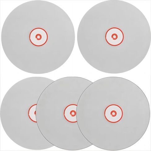 مجموعة أقراص تلميع الماس ENLAYER 5 قطع مقاس 8 بوصات × 1/2 بوصة، قرص مسطح من الألماس 60/260/600/1200/2500 أداة قرص طحن لقطع أو صنفرة الحجر والزجاج in Saudi Arabia