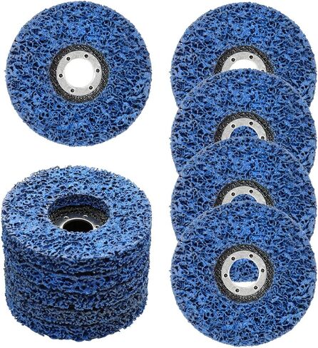 Nakkaa 10 قطعة 4-1/2 "x 7/8" قطاع القرص تجريد عجلة لطاحونة زاوية نظيفة إزالة طلاء الطلاء الصدأ لحام الأكسدة in Saudi Arabia