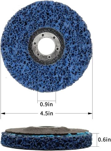Nakkaa 10 قطعة 4-1/2 "x 7/8" قطاع القرص تجريد عجلة لطاحونة زاوية نظيفة إزالة طلاء الطلاء الصدأ لحام الأكسدة in Saudi Arabia