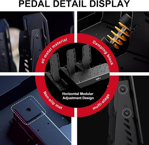 عجلة سباق PXN V12 Lite Force Feedback - عجلة قيادة للكمبيوتر الشخصي مع دواسات، إطار من خليط معدني، 6Nm FFB، عجلة قيادة القيادة المباشرة لـ PS4، PC، Xbox Series X|S، Xbox One in Kuwait