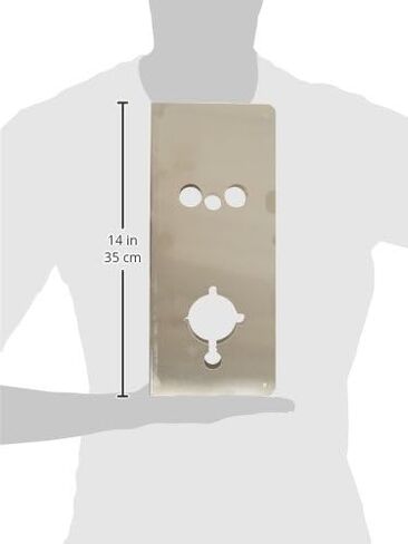 لوحة ملفوفة من الفولاذ المقاوم للصدأ مقاس 22 من Don-Jo 93KV-CW، لمسة نهائية من الفولاذ المقاوم للصدأ الساتان، عرض 5-1/2 بوصة × ارتفاع 12-3/4 بوصة، للأقفال ورافعات الطاقة Mas-Hamilton in Kuwait