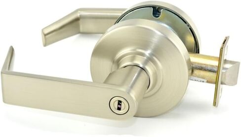 Schlage Commercial ND40RHO619 ND Series قفل أسطواني من الدرجة 1، وظيفة الخصوصية، تصميم رافعة رودس، لمسة نهائية من النيكل الساتان in Kuwait